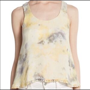 Young Fabulous & Broke | yellow pierce tie dye top